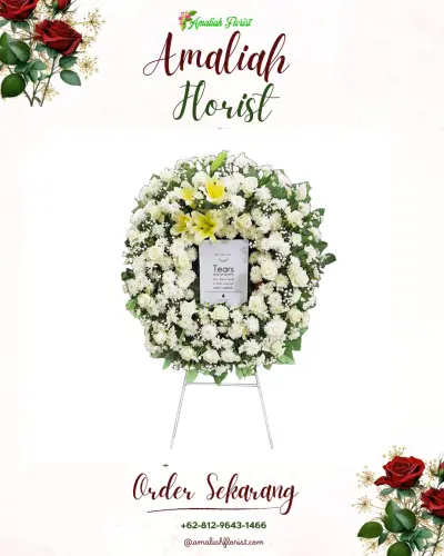 Krans Bunga Duka Cita di Ekasari